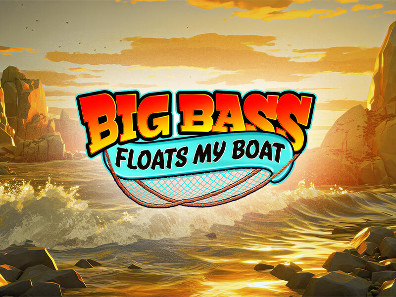 Arte do jogo Big Bass Floats My Boat simbolizando Megaways