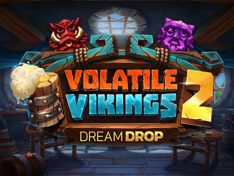 Arte do jogo Volatile Vikings 2 Dream Drop representando Slots Populares